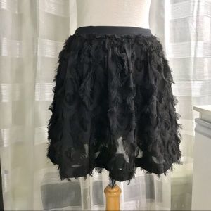 H&M funky mini skirt, black, size 8.